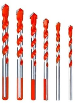 5/6 stücke 3-12mm Hartmetall-schlagbohrer Multifunktionale Dreieck Loch Bohrer Werkzeuge for Glas Fliesen Keramik Beton Ziegel Bohren(6pcs)