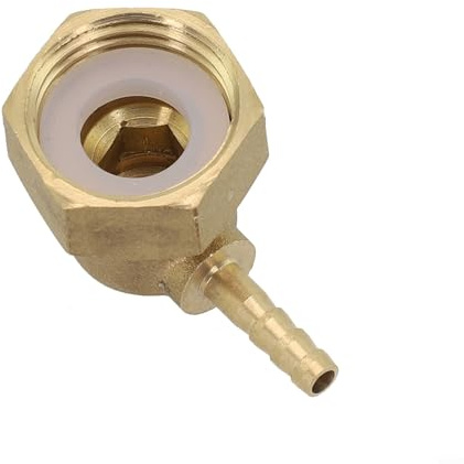 Raccord cannelé en laiton pour tuyau d'eau et de gaz avec matériau en laiton épais et écrou mobile sécurisé (4 mm)