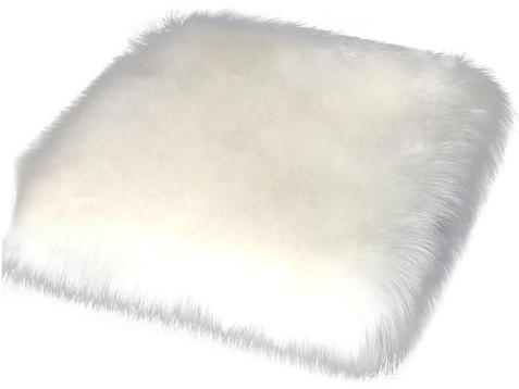 Sitzkissen Auto, Autositzbezüge Autositzschoner, Winter Fell Faux Lammfell Schaffell Auto Vordersitze Sitzauflage Sitzkissenbezug Auto-Sitzbezug Lammfell für Autositz, Bürostuhl und Alle Stühle (A)