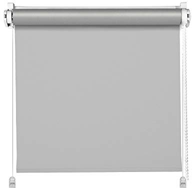 DomDeco Thermo-Rollo Hellgrau 55x150cm Klemm Fix Rollo