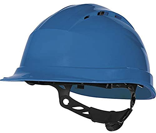Deltaplus QUARUP4BL Belüfeter Bauhelm - Rotor-System, Blau, Größe Einstellbar