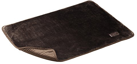 HUNTER Konstanz Hundedecke, Plüschdecke, edel, samt-weich, 100 x 70 cm, braun
