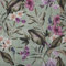 Kt KILOtela - Dekostoff Halbpanama Baumwolle, Home-Accessoires, Tischdecken, Kissen, Vorhänge, Taschen, 280 cm Breite, Meterware ab 0,5 m, Preis Gilt für 0,5 m, Nacare Blumen, Grün, Flieder