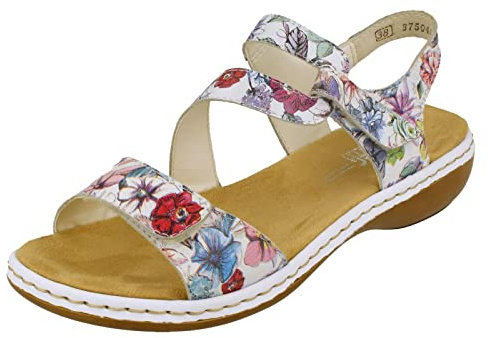 Rieker Sphere Womens Riptape Sandals 36 EU Weiß