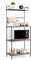 COSTWAY Étagère de Cuisine, Etagère de Micro-Ondes et Four en Métal Robuste, 3 Étagères Réglables, Meuble Rangement sur Pied à 4 Niveaux Multifonctionnelle, 60 x 34,5 x 136 cm (Gris)