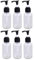 Lurrose 6Pcs 100ml Empty Plastic Pump Bottles Practical Pump Bottle Refillable Containers for Emulsion Shampoo or Body Wash (Transparent)
