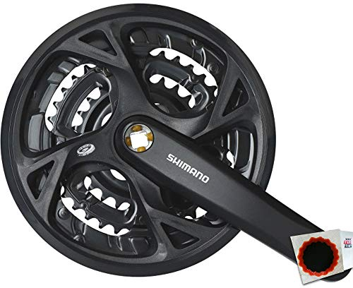 SHIMANO Kurbelgarnitur Trekking FC-M371 Vierkant 175mm 48-36-26Z. 9f. schwarz