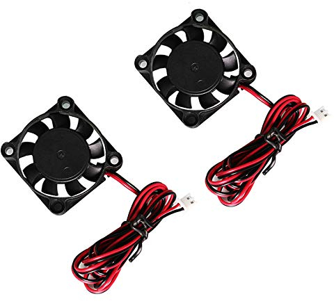 Tooloflife DC Brushless Cooling Fan 40x40x10mm, 24V/12V, 4010, 7CFM, Quiet, Long Life, 2-Pack for 3D Printer, Small Appliances