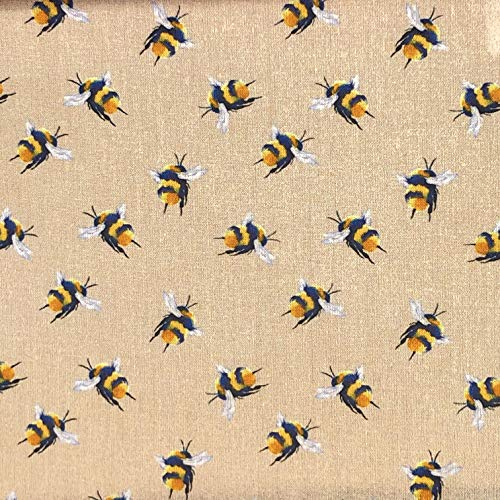 Baumwollstoff Bienen Stoff für Kleidermasken Quilten Stoff Hummel 140cm breit