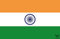 Indien Flagge Aufkleber - Länderflagge als Sticker 8,5 x 5,5 cm