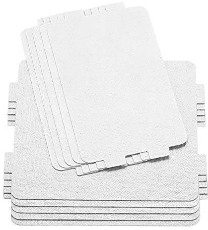 gohantee 10Pcs Microwave Mica Sheet Plate, Universal Thick Mica Sheet Plates Waveguide Cover Repairing Parts Accessory for Oven