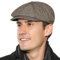 Superora Herren Schiebermütze Flatcap Mütze Cap Fischgräten Tweed Newsboy Cap Fischgrät