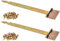 KOTARBAU® 2er Set T-Scharnier Dekorativ 350 mm Verzinkt Gelb