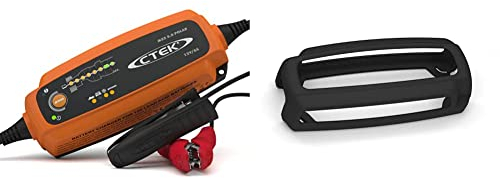 CTEK 5.0 Polar, Batterieladegerät 12V 5A,Für Extreme Kälte & Protect Bumper: Rutschfester Gummischutz für Ihr CTEK Batterieladegerät - Perfekter Schutz für Ihr Fahrzeug und Ladegerät