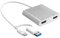 j5create USB Type-C to Dual HDMI Multi-Monitor Adapter with USB Type-A convertor | 4K + 2K | Compatible with Microsoft and Mac (JCA365)
