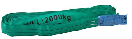 SHZ Round Sling 3m, max. Load 2000KG nach EN 1492-2 SF7 green Sicherheitsgurt