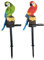 OSALADI Vogelverzierung 2 Stücke Papagei Gartenstecker Solarleuchte Vogel Figur Gartenbeleuchtung Solarstecker Wegbeleuchtung Garten Lampe Dekolampe für Terrasse Villa Rasen Gehwege Bäume