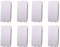 Copritasti Copriforo Falso Polo 1P 1 Modulo/Posto, Compatibile Con Bticino Living Light (8, Bianco)