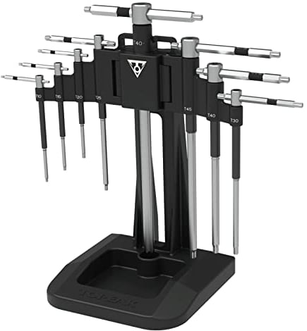 Topeak Unisex – Erwachsene T-Torx Werkzeugset, Schwarz, 8 Teile