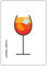 MOTIVISSO Poster Aperol Spritz im Glas (Bauhaus-Style) (Standard) 40 cm x 50 cm Wanddekoration Lieblingsdrink Longdrink Qualitätspapier Premiumfarben Druck in vielen Größen erhältlich