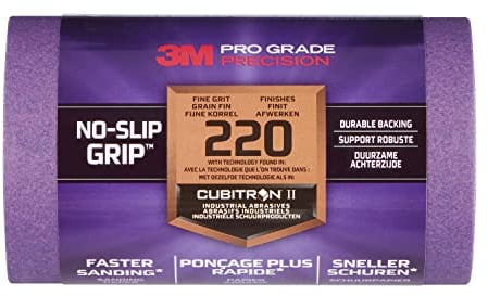 3M Pro Grade Präzisions-Schleifrolle, 220er Körnung, fein, 211525TRI220, 115 mm x 2,5 m