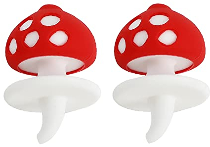 Silikon Carb Cap Bubble Carb für Wasserpfeife Wasser Glas Bong, Strawberry Style Dekoration Kappen 2PCS pro Pack