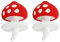Silikon Carb Cap Bubble Carb für Wasserpfeife Wasser Glas Bong, Strawberry Style Dekoration Kappen 2PCS pro Pack