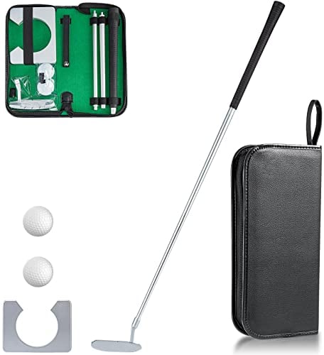 Y-Nut Mini Golf Set für Indoor Putting Green - Putterball Spiel Mit Putter, Hole Cutter und Cup - Perfektes Büro Kit und Lustige Spiele für Erwachsene
