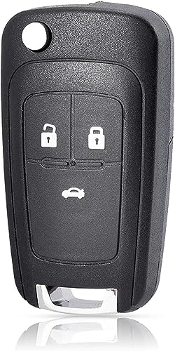 HooRLZ Astra 3-Button Replacement Key for Vauxhall Meriva Corsa GTC Zafira Insignia Vectra Adam Mokka Chevrolet Cruze Captiva Orlando, Not Included Transponder Chips/Battery