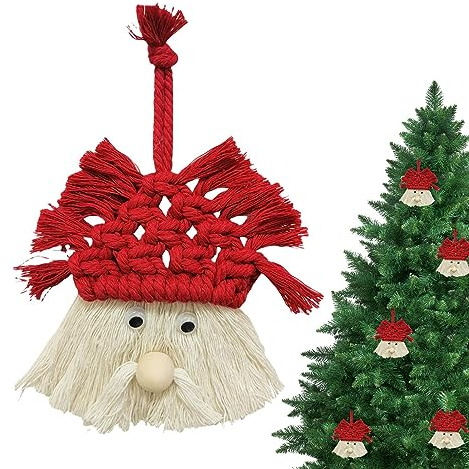Gestrickter Zwerg Weihnachtsschmuck, Stricken Urlaub Baumbehänge Anhänger | Zwerg Stricken Urlaub Baumbehänge Anhänger für Weihnachten