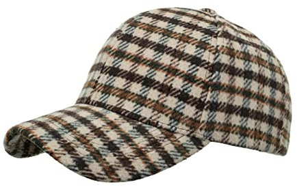 Hüte Damen Winter Filz La Cap Mode Frauen Männer Sport Gitter gedruckt halten warm Strand Baseballmütze Hip Hop Hut Sonnenhut Cap Schwarz Damen Trucker Cap Mit Haaren (A, One Size)