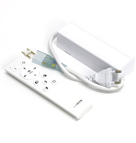 FOLGEMIR LED Trafo 220V 250W dimmbar flackerfrei mit 2.4G wireless Fernbedienung, Kurzschlussschutz, 2 PIN LED Netzteil Treiber Power Supply für LED Strip Lampe