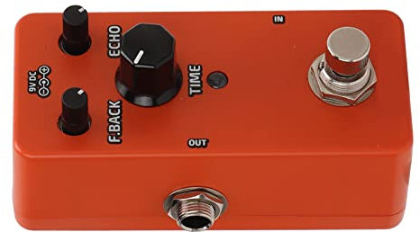 Einzelnes Analoges Delay-Analog-Delay-Effektpedal, Delay-Effektpedal Effektpedal True Bypass Gitarren-Soundprozessor-Zubehör Orange