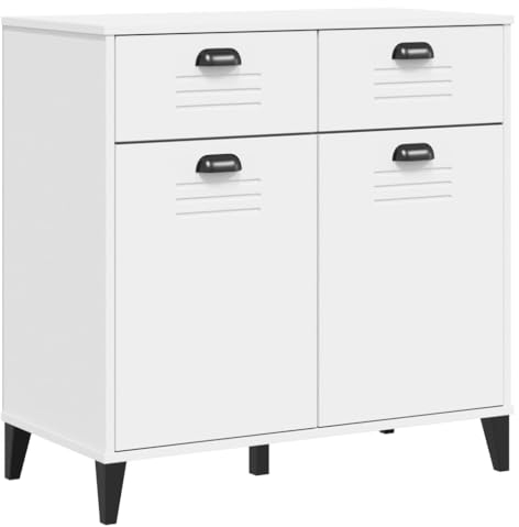 vidaXL Sideboard VIKEN Weiß 80x40x80 cm Holzwerkstoff