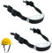 XCSJ 2 Pcs Universeller Schutzhelm Kinnriemen Verstellbarer Helmgurt Helmriemen Bauhelm Kinnriemen Helmriemen Chin Protection Abnehmbarer Kinnriemen Helm Zubehör für Unteren Kiefer Helms (schwarz)