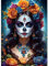 QINRUBB Schönheit Diamond Painting Erwachsene, 5D Blumen Diamant Painting Bilder Anfänger, DIY Runder Vollbohrer Horror Diamanten Malerei Stickerei Set Kreuzstich Geschenke Home Wand Dekor 30x40cm