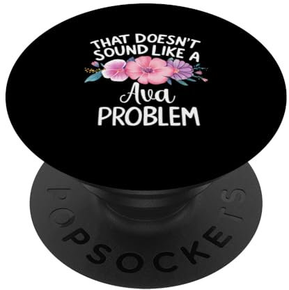 AVA Personalized Cute Flower Girls AVA Name PopSockets mit austauschbarem PopGrip