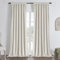 Joydeco 100% Blickdicht Samt Vorhänge mit Kräuselband 2 er Set H 260 x B 140 Elfenbein Schienensystem Schiebevorhang Verdunkelung Thermovorhang Kälteschutz Gardinen Schlafzimmer Wohnzimmer Curtains