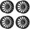 4x Carmani Felgen Alufelgen 17 Fritz 8,0x18 ET35 5x112 black kompatibel mit Skoda Enyaq Karoq Kodiaq Octavia Superb Yeti