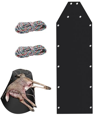 Deer Drag Schlitten - Robuster Jagdschlitten, einfacher Spieltransportschlitten | Langlebiger und leichter Hirschschlepp, Mehrzweck-Spielschlitten mit Seilen für Sendung von Eisangelzubehör, Brennholz