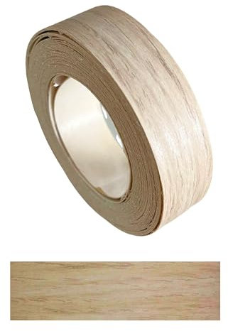 Gedotec Kantenumleimer selbstklebend | 1 Stück | 18 mm x 5 m | 117 - Hirnholz Eiche | TAPE | Holzfurnier in verschiedenen Dekoren | Melaminkanten-Band zum Kleben | Möbelkanten-Band | Melaminkanten