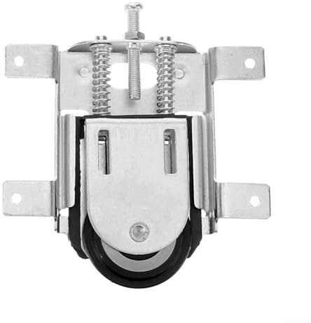 Rueda de puerta corredera, sistema de rodillos de composición de hierro Configuración de doble par para puertas correderas, cajones, ventanas, armarios y zapateros