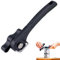 Jidyllic Safety Side Cut Can Opener, Manual Can Opener, Black, Carbon Steel, ABS Plastic