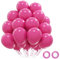 Luftballons Rose Rot 52 Stück Luftballon Heißes Rosa Geburtstag, Luftballons Pink Helium Ballons Taufe Babyparty Hochzeit Party Deko Geburtstagsdeko Rosa, 12 Zoll