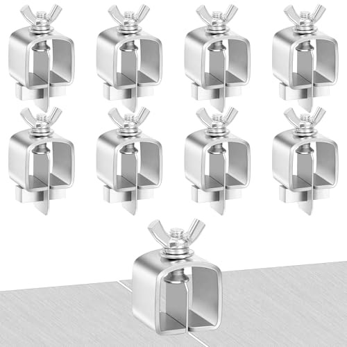 Glarks 8pcs 27.3 x 55mm Butt Welding Clamps, Auto Body Panel Clamps, Small Sheet Metal Clamp, Carbon Steel Panel Clamp for Edge to Edge Welding