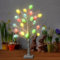 Osterdeko Eier Lichter 60cm/2ft 24 Warmweiß LEDs Lichterbaum mit 12 Eier Osterdekoration Lichter Funkelnde Ostern Lichter Lichterkette Ostern Batterie für Innen Ostern Festival Zuhause Party Hochzeit