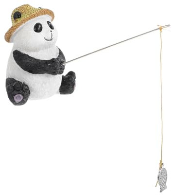 BESPORTBLE Gartentierdekor Für Außenbereich Pandastatue Aus Kunstharz Charmantes Tierornament Für Garten Und Robuste Und Wetterfeste Skulptur Für Terrasse Und Beet