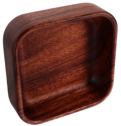 Alipis Rustikale Holz Obstschale Handgefertigter Servierteller Aus Akazienholz Für Snacks Salate Und Dekoration Vielseitiger Holztray Für Zuhause Und Büro