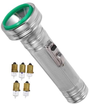 Lurrose Lampe de Poche Vintage Lampe Torche Électrique Portable avec Modes de Lumière Ajustables comme Accessoire Photo et Utilisation Extérieure