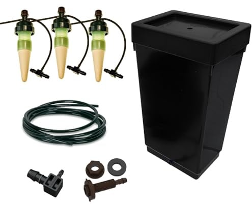 PuraPlants Bewässerungsset für 3 Pflanzen mit 47 L Tank – inkl. original Blumat Tropfer & Zubehör